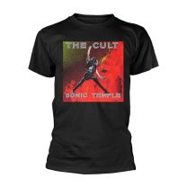 Cult T-Shirt Sonic Temple Band Logo Nue Official Men's Black - Small