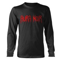 Aura Noir T Shirt Band Logo Official Mens Black Longsleeve Xxl