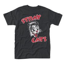 Plastic Head Men's Stray Cat Logo T-Shirt, Black, X-Large - X-Large