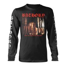 Bathory Under the Sign Men's Long-Sleeved Shirt Black Band Merch, Bands, Black, M