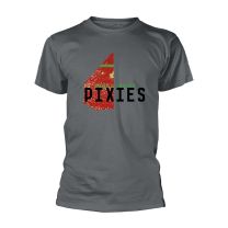 Pixies Head Carrier Men T-Shirt Grey M, 100% Cotton, Regular - Medium