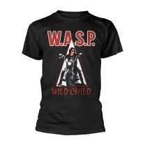 W.a.s.p. Wild Child Men's T-Shirt Black Band Merch, Bands, Black, S - Small