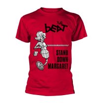 Beat T Shirt Stand Down Margaret Band Logo Official Mens Red L - Large