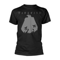 Hawkwind Men's Eagle (Black) T-Shirt Black, Black, S - Small