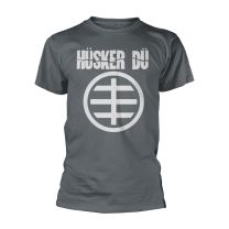 Husker Du Mens Tshirt -M- Circle Logo 2 Grey - Medium