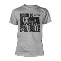 Husker Du T Shirt Land Speed Record Band Logo Official Mens Grey S - Small