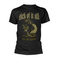 Sick of It All Panther Men T-Shirt Black L, 100% Cotton, Regular - Large
