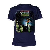 Uriah Heep T Shirt Demons and Wizards Album Cover Band Logo Official Mens Navy Xl - X-Large