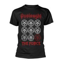 Onslaught T Shirt the Force Band Logo Thrash Metal Official Mens Black S - Small