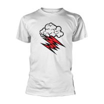 Hellacopter T Shirt Grace Cloud Band Logo Official Mens White S - Small