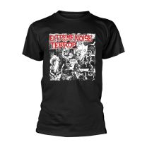 Extreme Noise Terror T Shirt Holocaust Band Logo Official Mens Black L - Large
