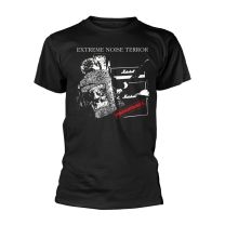 Extreme Noise Terror T Shirt Phonophobia Band Logo Official Mens Black Xl - X-Large