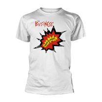 Business T Shirt Smash the Discos Oi Band Logo New Official Mens White - Xxx-Large
