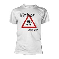 Business T Shirt Drinkin Oi Band Logo Official Mens White Xxl - Xx-Large