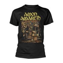 Amon Amarth T Shirt Thor Band Logo Official Mens Black Xl - X-Large