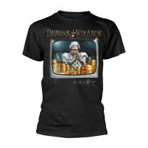Demons & Wizards T Shirt Midas Disease Band Logo Official Mens Black S