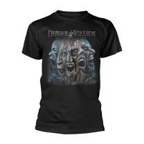 Demons and Wizards T Shirt Split Band Logo Official Mens Black Small