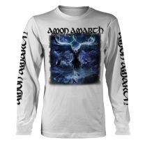 Amon Amarth T Shirt Ravens Flight Official Mens White Longsleeve Xl - X-Large