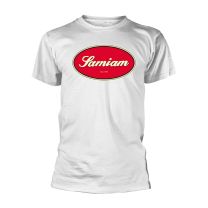 Samiam T Shirt Oval Logo Official Mens White Xxl - Xx-Large