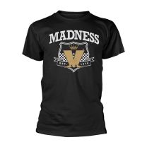 Madness T Shirt Est 1979 Crest Band Logo Official Mens Black Xxl - Xx-Large