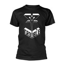 Trouble T Shirt Logo 1 Official Mens Black S - Small