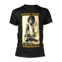 Pearl Jam Men's Choices T-Shirt, Black, Large