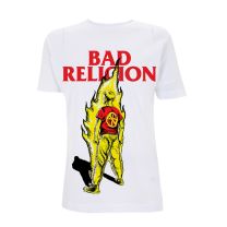 Bad Religion Men's Boy On Fire T-Shirt White - Large